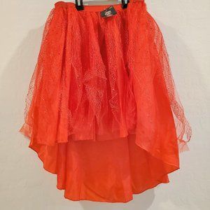Hyde & Eek Adult Red Asymmetrical Costume Tutu Skirt One Size Fits Most NEW